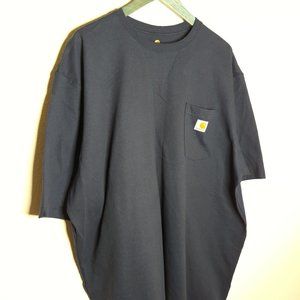 Carhartt Heavy Duty Navy Blue Tee
